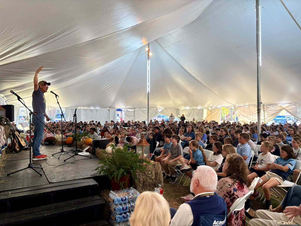 Limestone County students enjoy the Athens Storytelling Festival October 22.