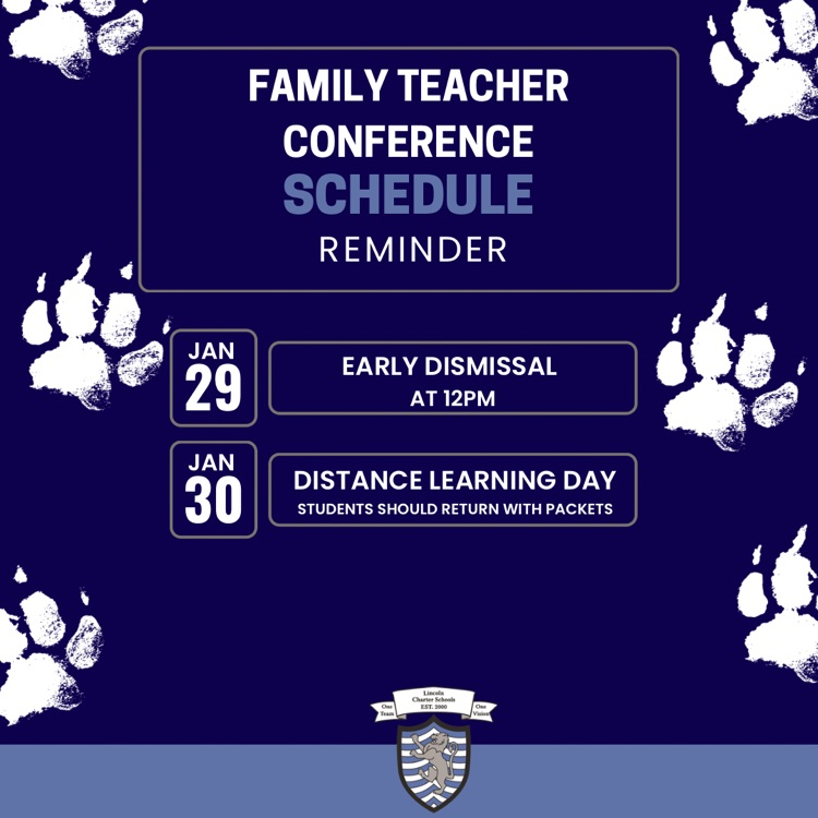 family teacher conferences schedule reminder