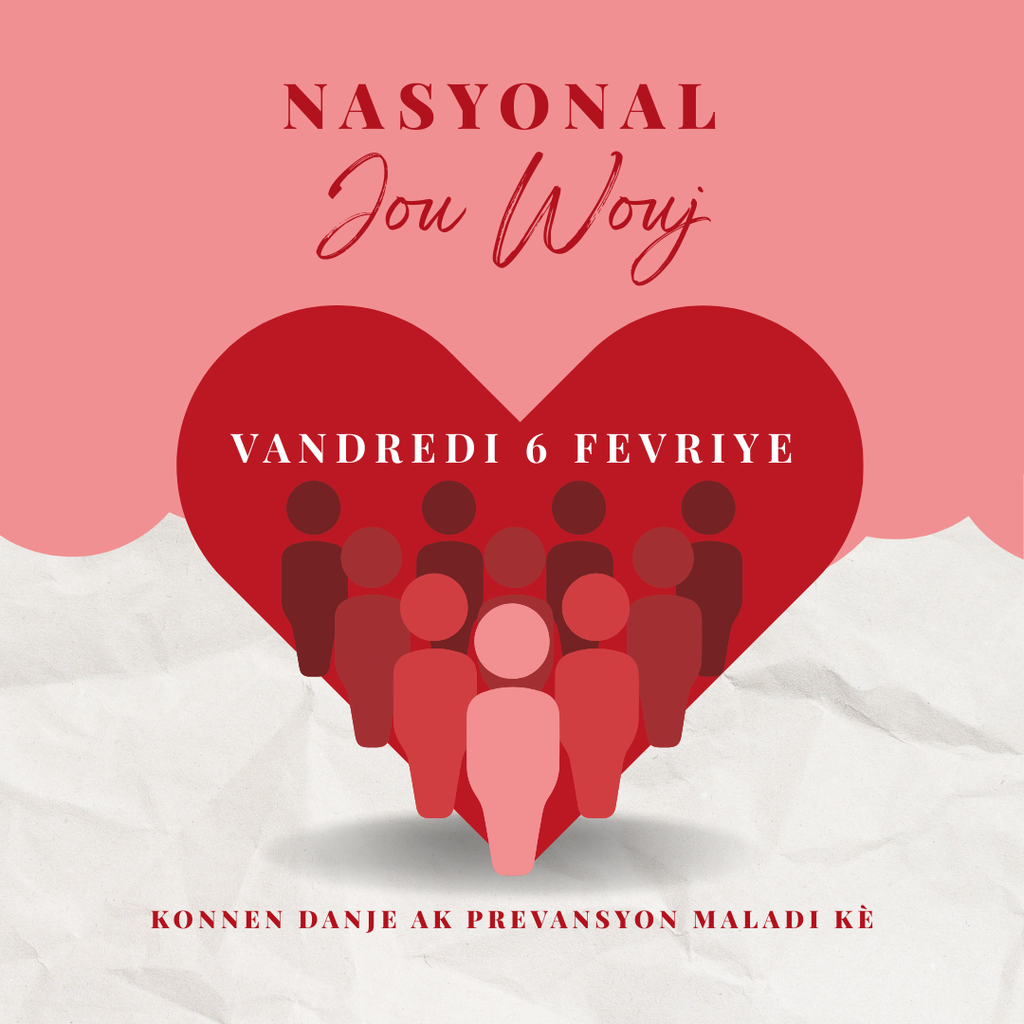 Wear Red Day Haitian Creole