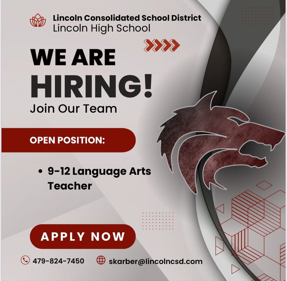 Open Position: Language Arts 9-12
