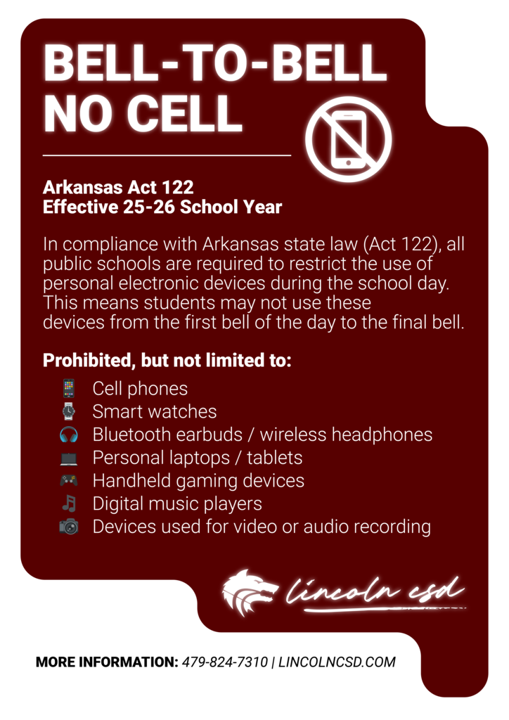 Bell to bell, no cell Act 122
