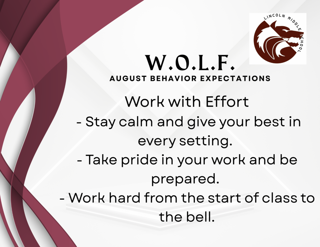 August Behavior Expectations