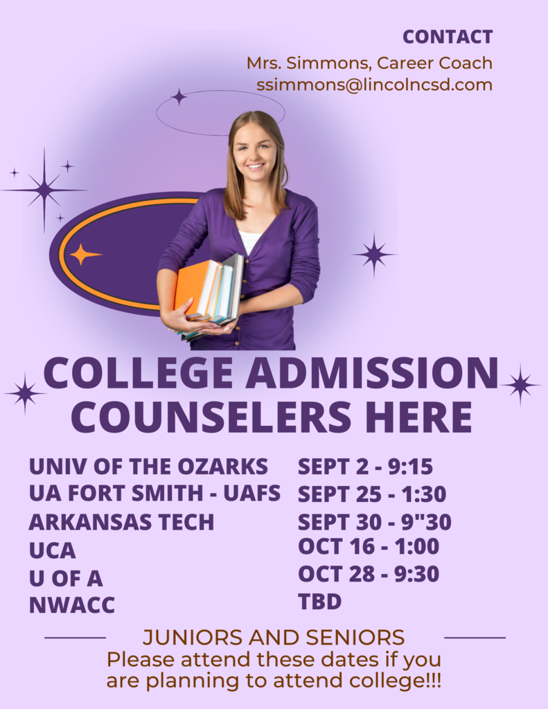 College admission counselors at Lincoln CSD