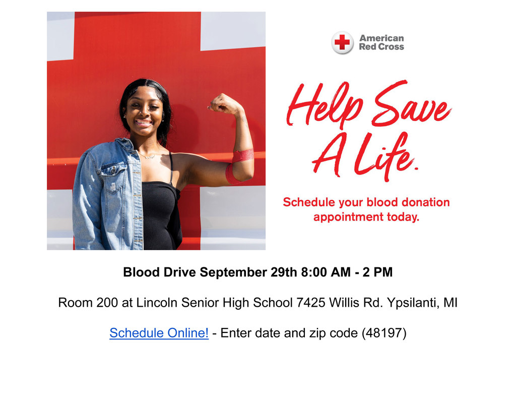 LHS Blood Drive September 29 8am - 2pm