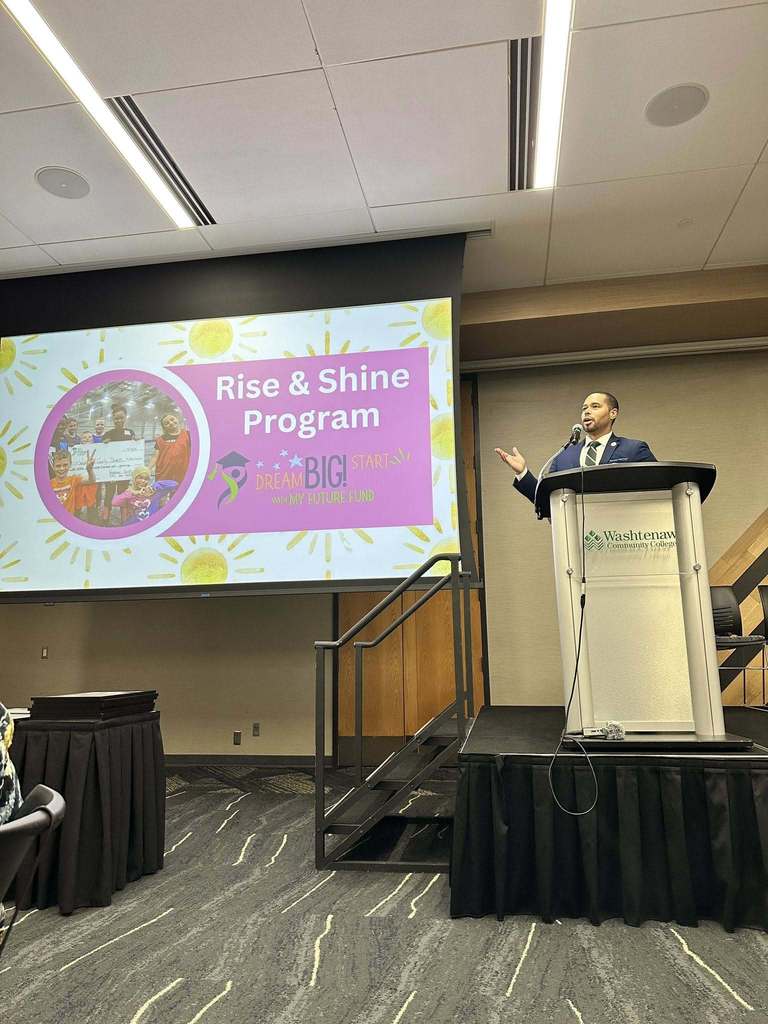 WISD My Future Fund Rise and Shine program MC Representative Justin Hodge