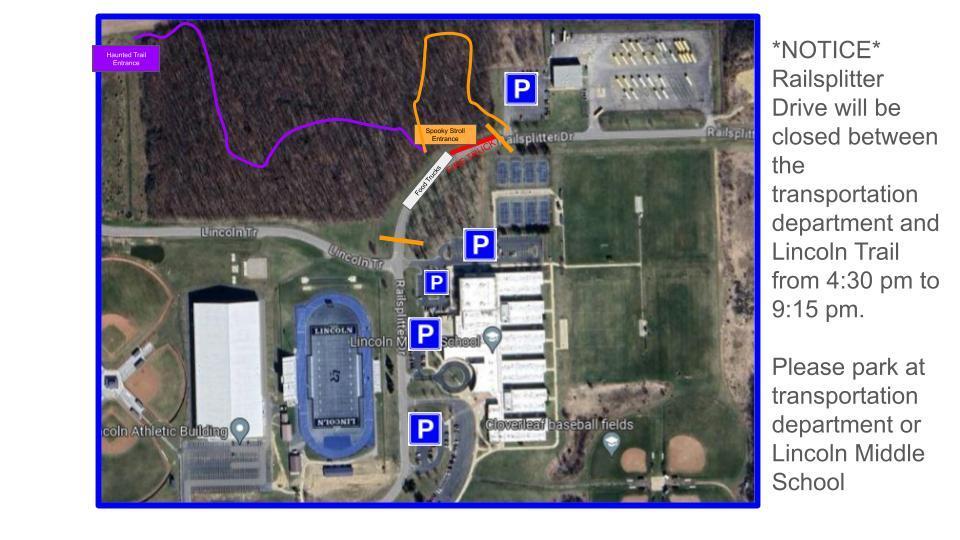 Spooky and Haunted Trail Map