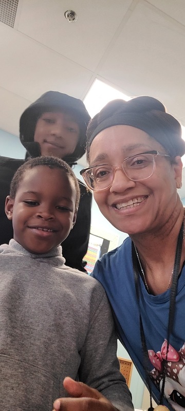 students with their teacher