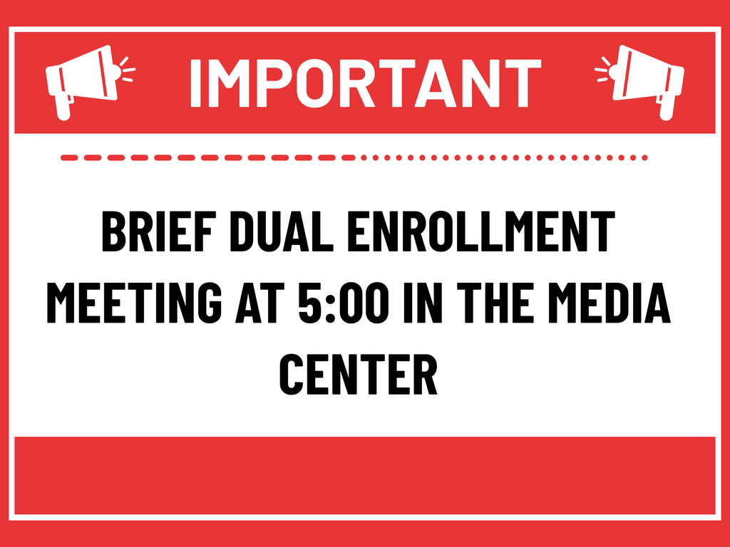 Dual Enrollment Meeting
