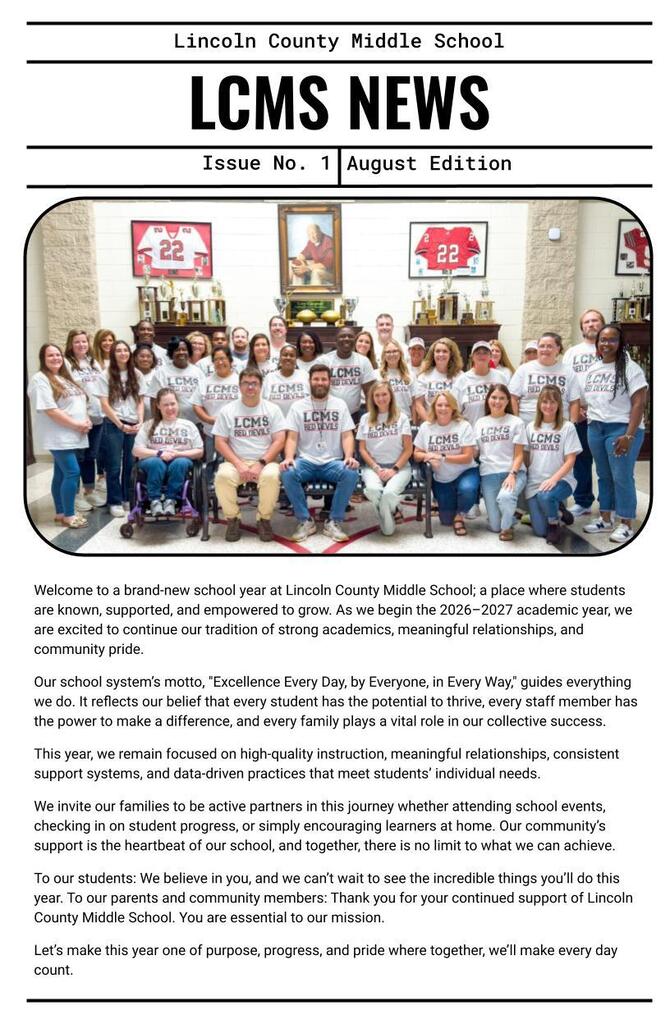 August Newsletter