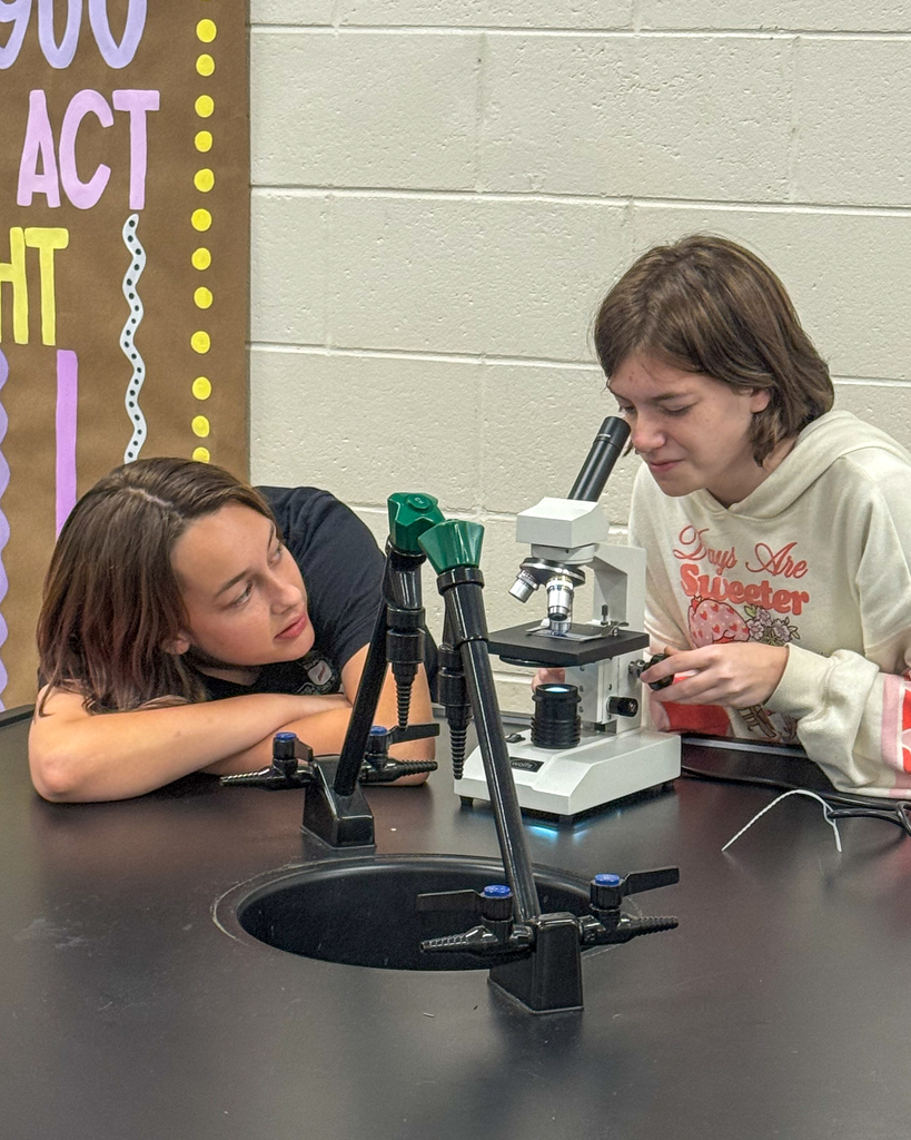 Mrs. Bentleys Class Uses Microscopes