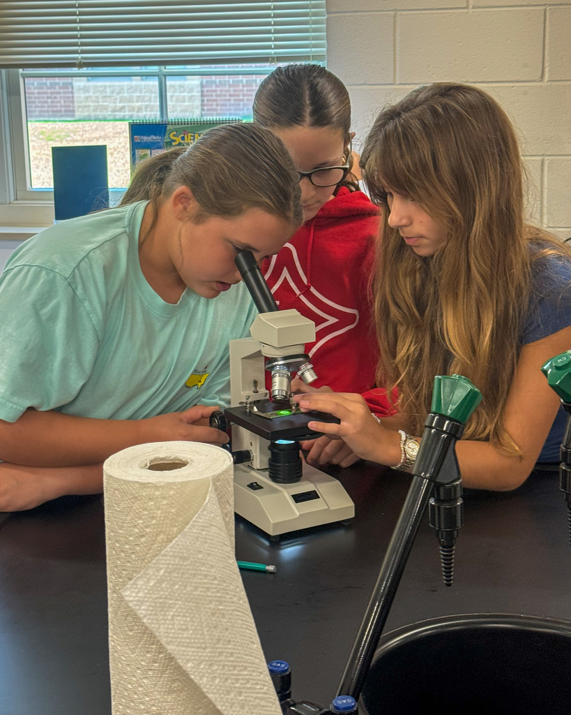 Mrs. Bentleys Class Uses Microscopes