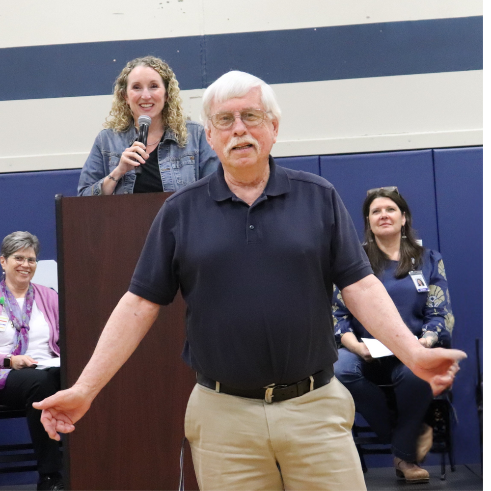 ASPIRE volunteer and Rising Stars founder Ron Brocklehurst received the Partner In Education Award at last year's Compass Awards ceremony