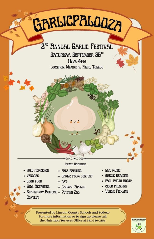 Garlic Palooza List of Events
