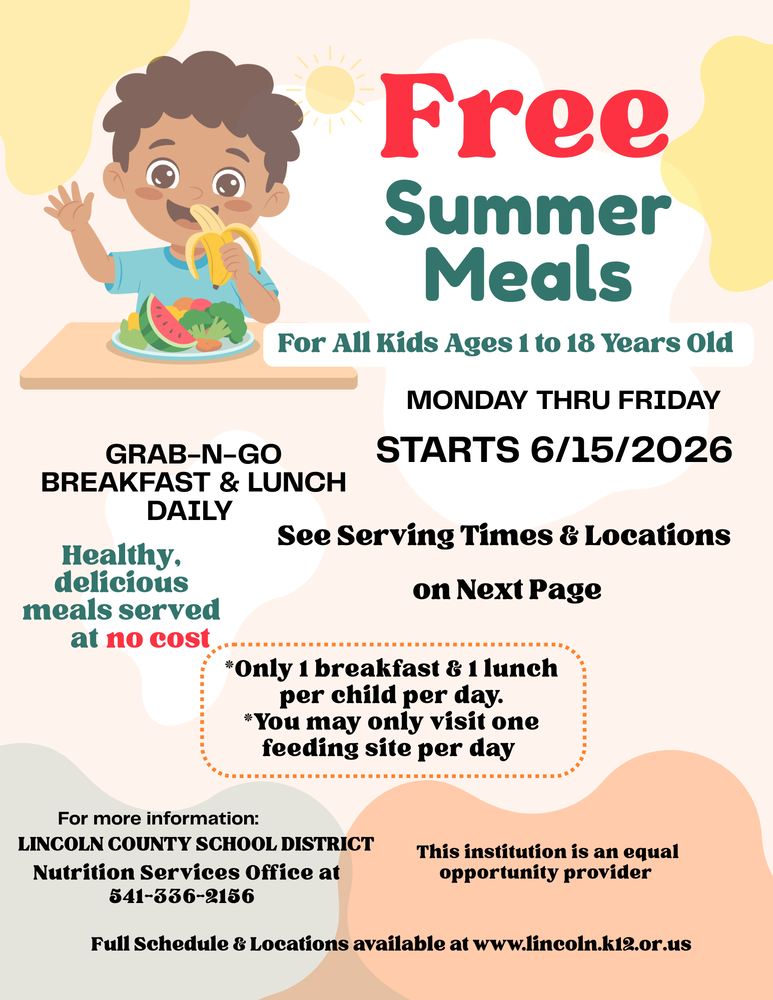 Summer meals graphic