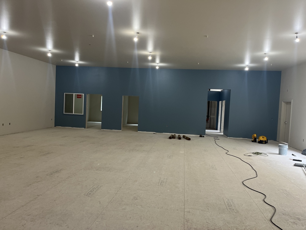 Music room under construction