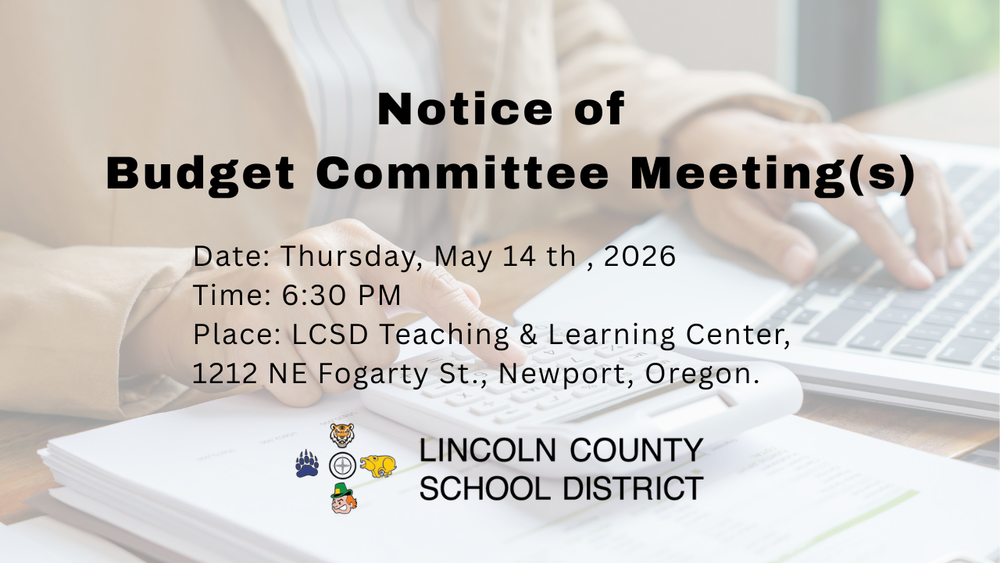 Notice of Budget Committee Meeting