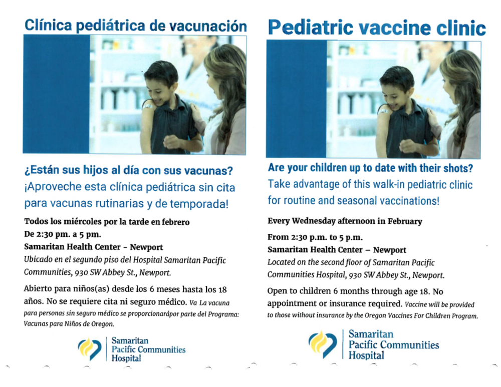 Vaccination flyer