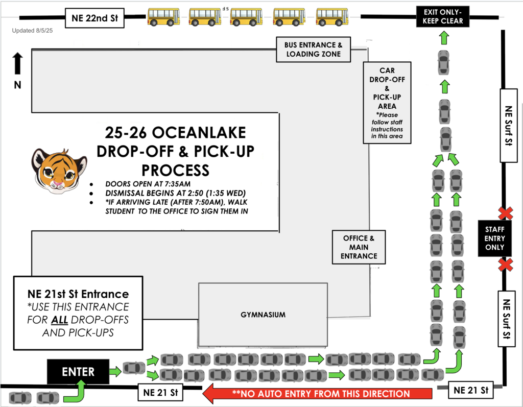Parent Dropoff & Pickup Flyer -Eng