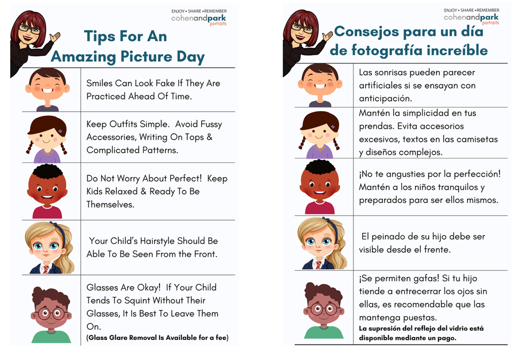 Picture Day Tips (Eng & Sp)