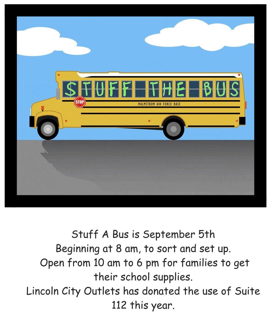 Information for Stuff A Bus event, 9/5/25