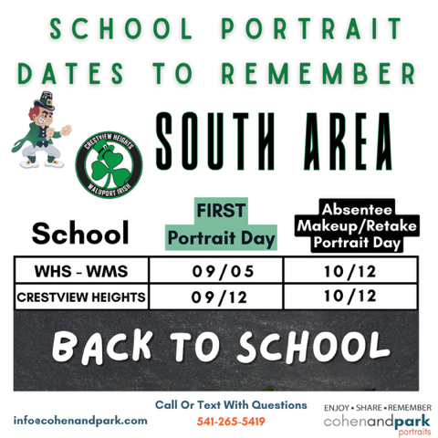Picture Day is Friday, September 12th! 