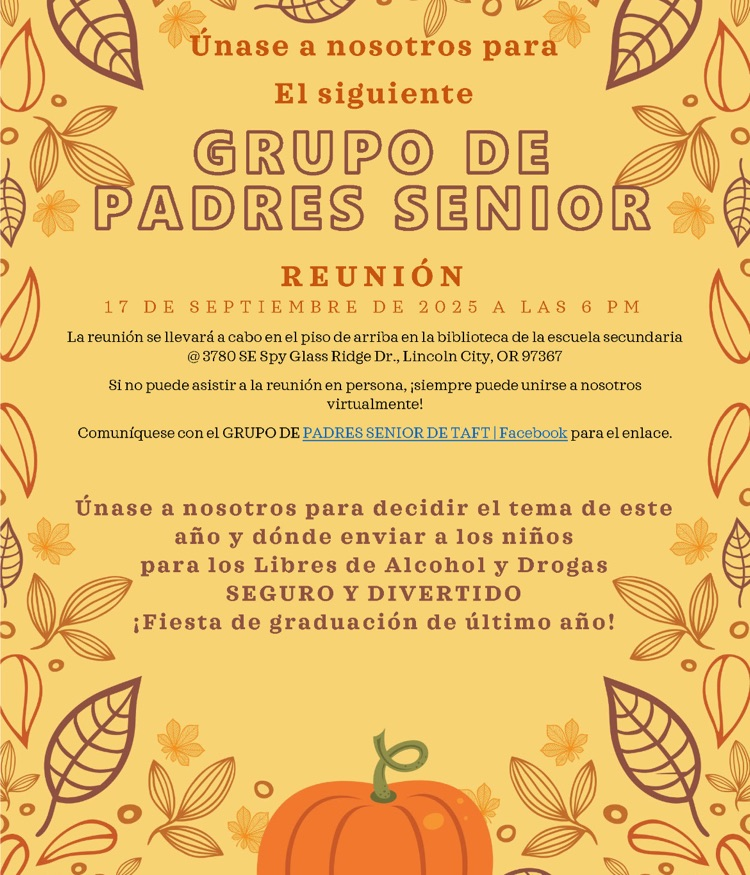 senior parent group meeting
