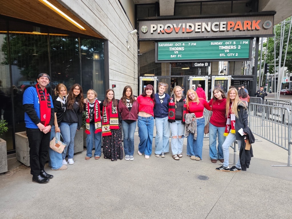 Toledo High School Soccer team at Portland Thorns Soccer match