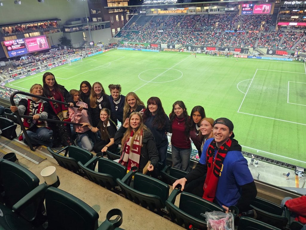 Toledo High School Soccer team at Portland Thorns Soccer match