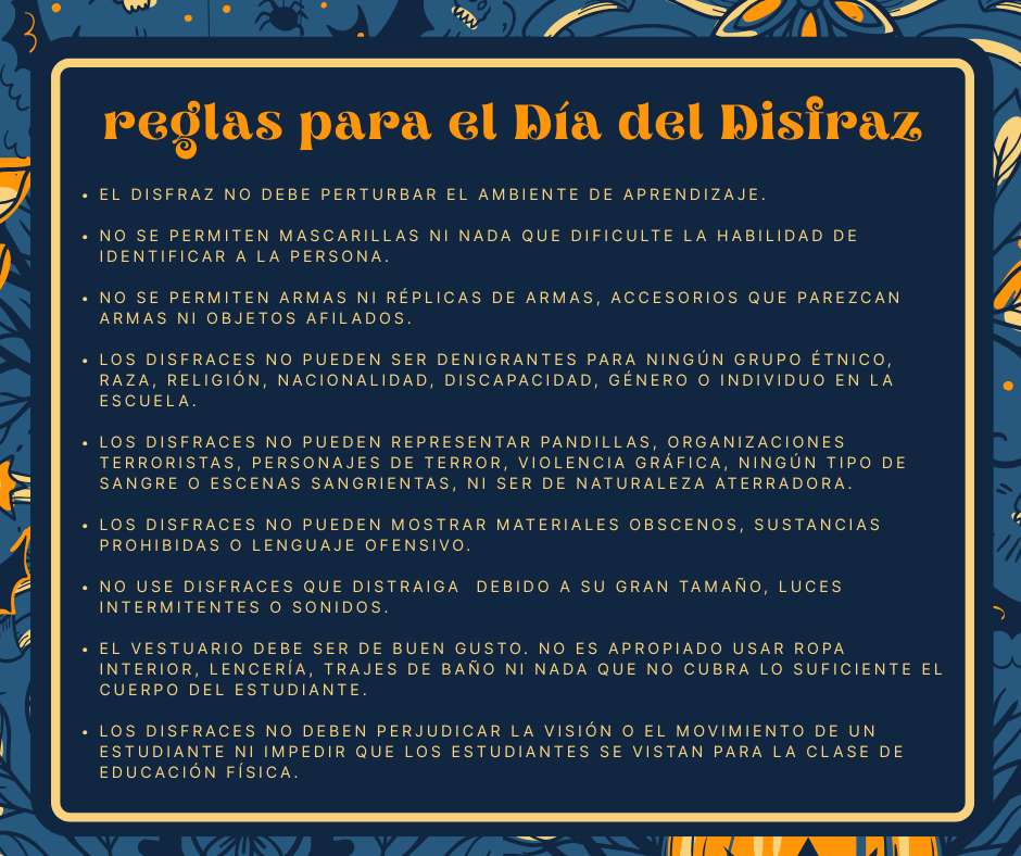 Spanish costume guidelines