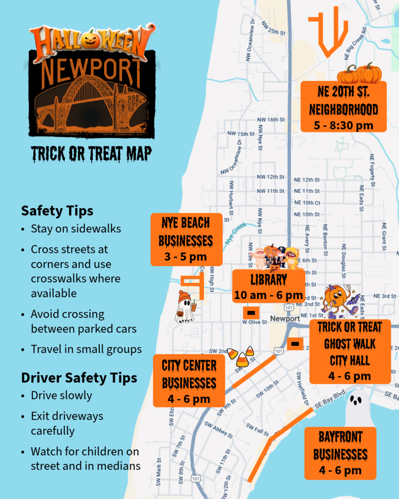 Newport Halloween Map