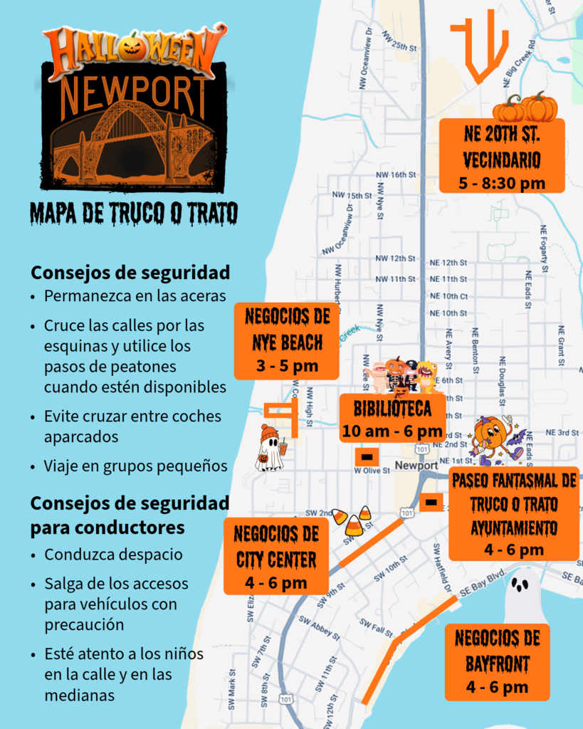 Newport Halloween Map