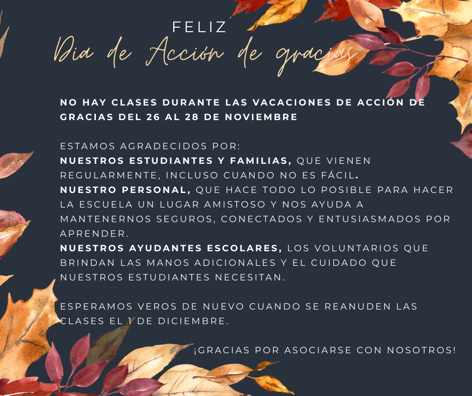 A message of gratitude in spanish