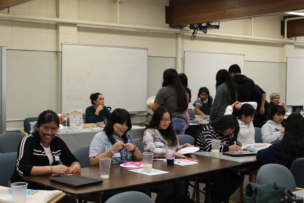 Students participating in activities