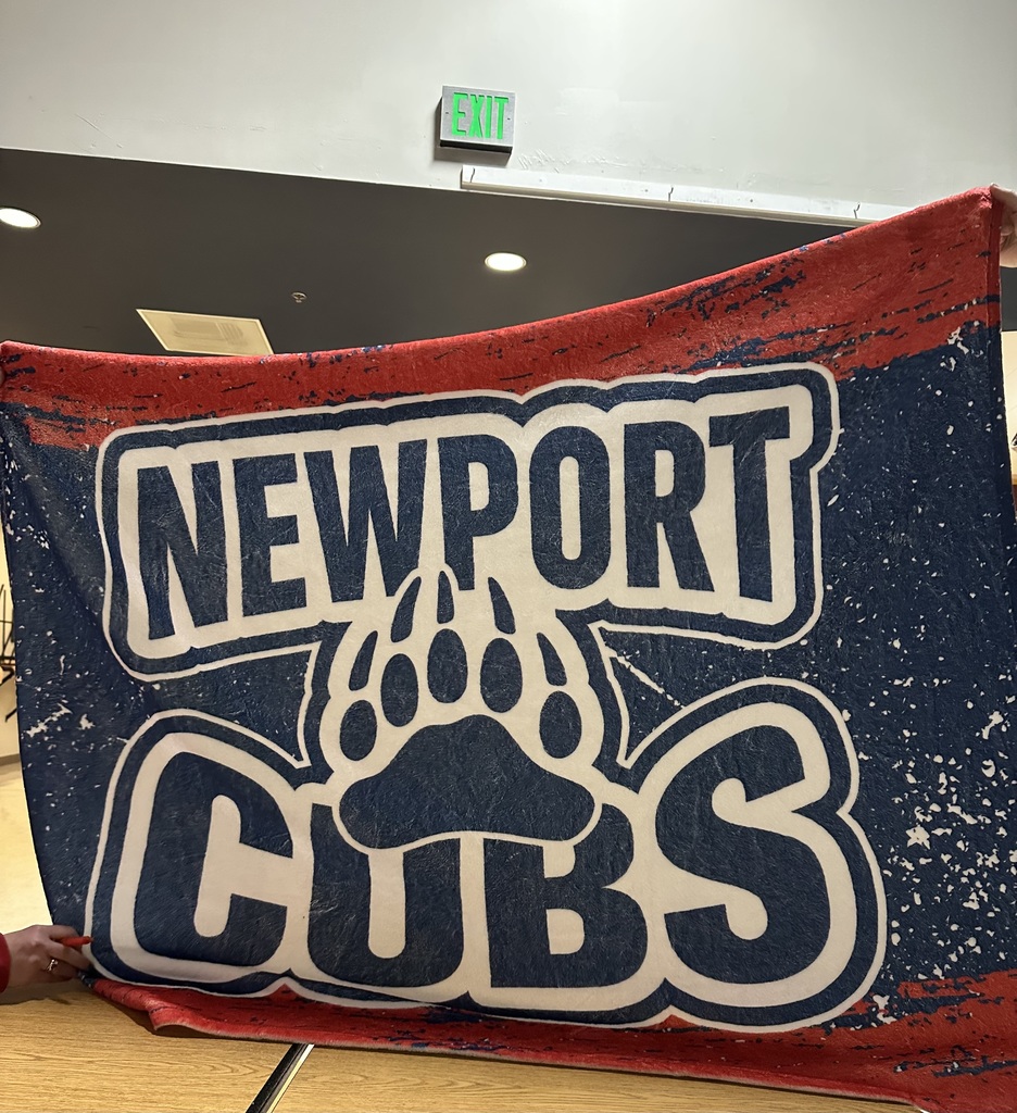 Cubs Blanket, cub paw, newport, red, white and blue