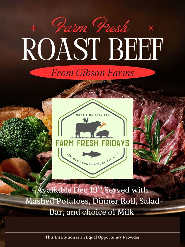 Farm Fresh Friday menu