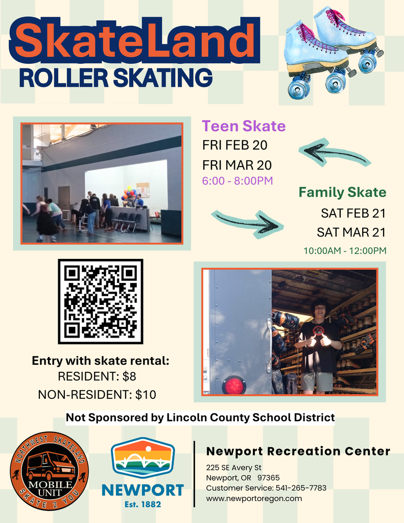 Skateland Roller Skating at Newport Rec Center