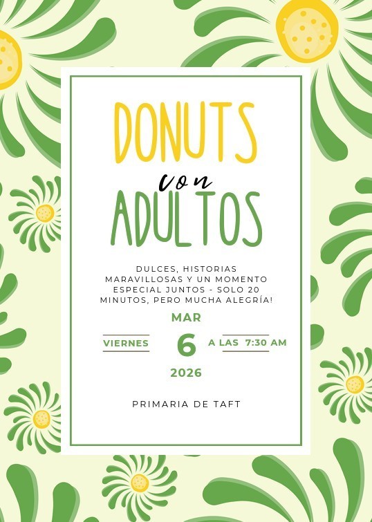 March Donuts with Grown ups Spanish