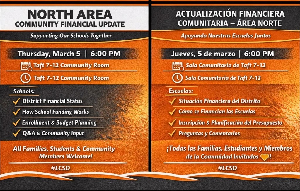 North Area Community Financial Update English and Spanish
