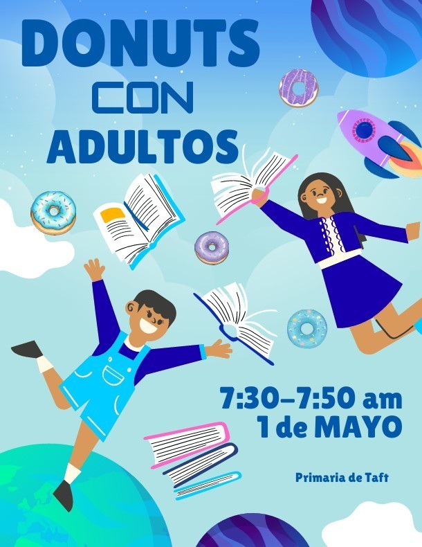 May Donuts with Grown ups Spanish 