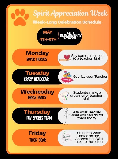 Spirit Week Flyer 