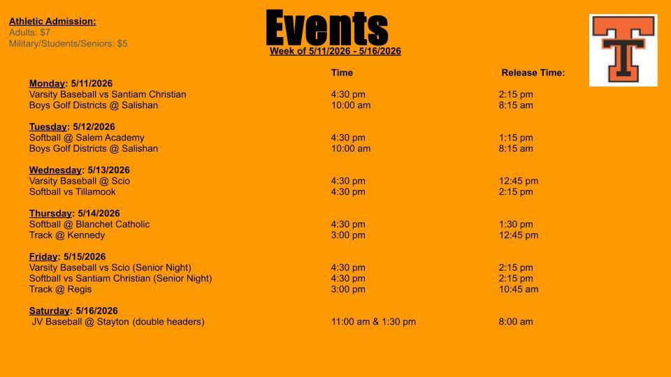 Athletic Events