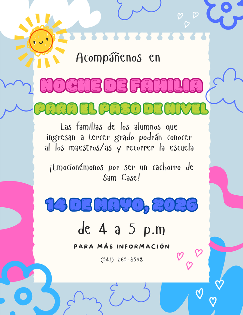 Noche para padres de los futuros alumnos de tercer grado: este jueves.
