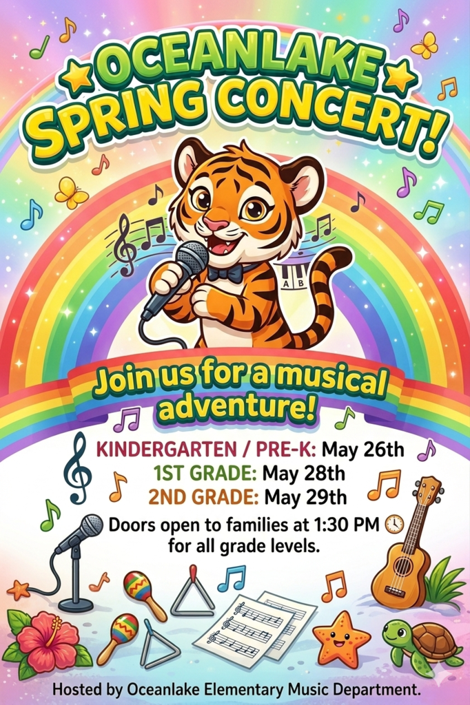 Spring Concert Informational Flyer-Grade Levels, Dates, and Times (Eng)