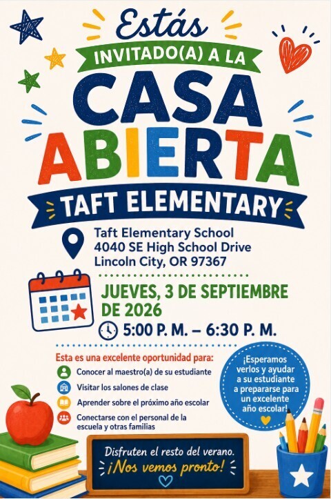 2026 Open House Flyer Spanish