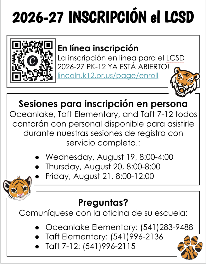 LCSD 26-27 Registration Informational Flyer-Sp
