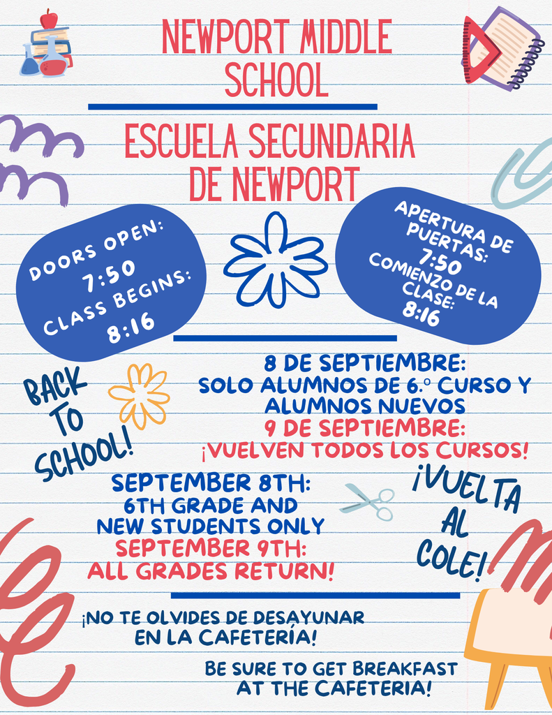 Background looks like a piece of paper with colorful school supplies thrown about.