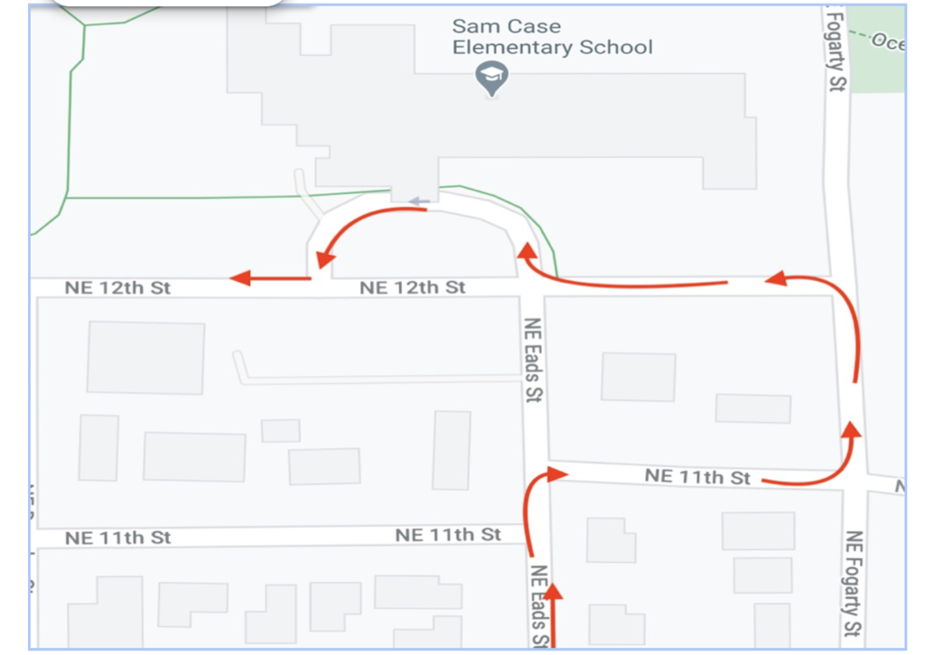 Drop off & Pick Up Map