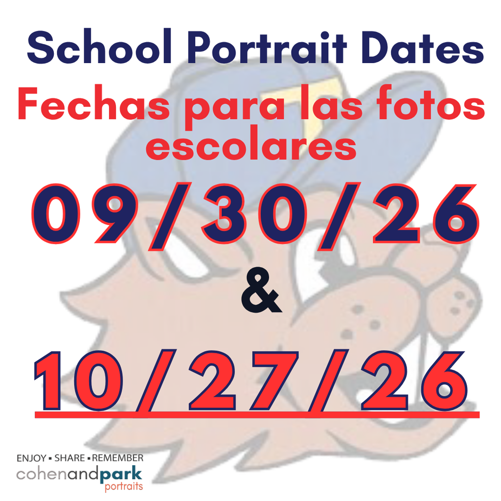 School Portrait Dates: September 30th, 2026