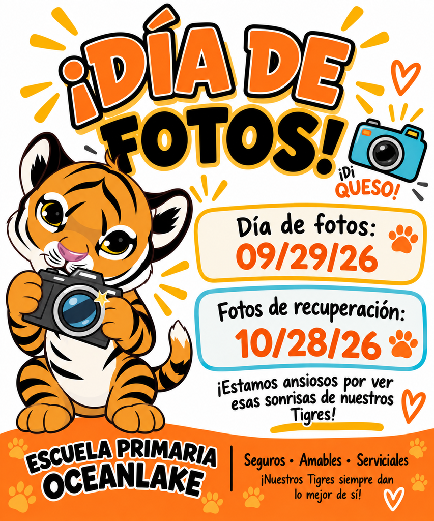 OLES Picture Day Infographic with dates & Tiger imagery-sp