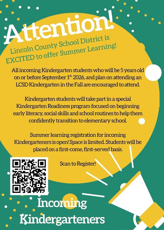Kindergarten Summer school registration spanish